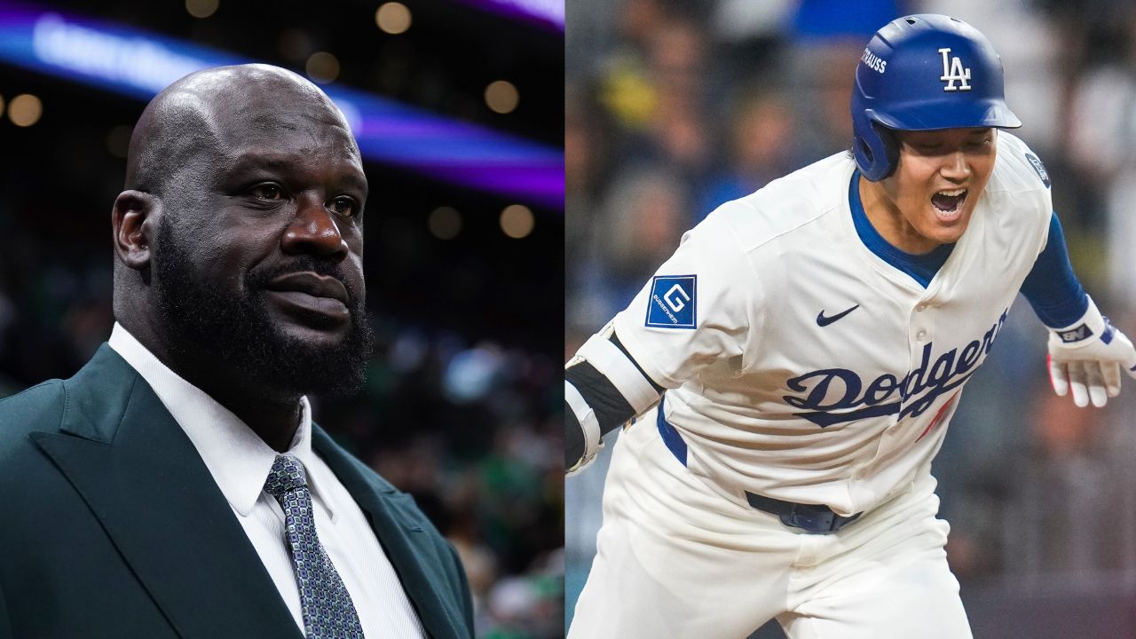 Shaquille O'Neal (L), Shohei Ohtani (R)
