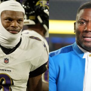 Lamar Jackson and Ryan Clark