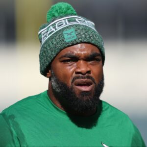 Philadelphia Eagles defensive end Brandon Graham before a game against the New York Giants at Lincoln Financial Field.