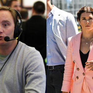 Jay Mohr (L) and Danica Patrick (R)