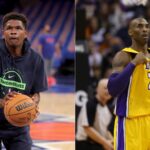 Anthony Edwards (L) and Kobe Bryant (R)