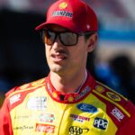 Nov 1, 2025; Avondale, Arizona, USA; NASCAR Cup Series driver Joey Logano (22) during qualifying for the NASCAR Championship race at Phoenix Raceway.