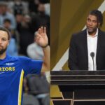 Stephen Curry (L), Tim Duncan (R)