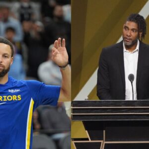 Stephen Curry (L), Tim Duncan (R)