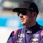 Nov 1, 2025; Avondale, Arizona, USA; NASCAR Cup Series driver Alex Bowman (48) during qualifying for the NASCAR Championship race at Phoenix Raceway.