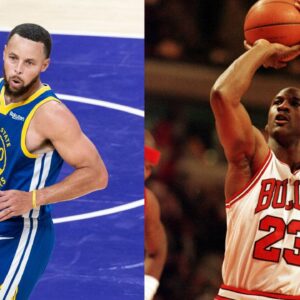 Stephen Curry (L), Michael Jordan (R)