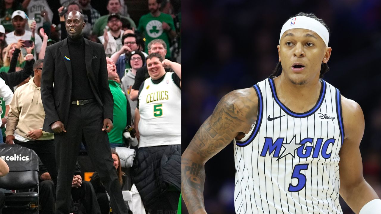 Kevin Garnett (L), Paolo Banchero (R)