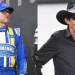 Dale Earnhardt Jr. (L) and Richard Petty (R)