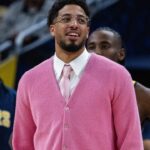 Indiana Pacers guard Tyrese Haliburton (0) in the second half against the Oklahoma City Thunder at Gainbridge Fieldhouse.