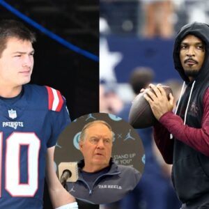 Drake Maye, Bill Belichick, Jayden Daniels