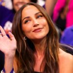 Apr 8, 2025; Phoenix, Arizona, USA; Television personality Kay Adams in attendance of the Golden State Warriors game against the Phoenix Suns at Footprint Center. Mandatory Credit: Mark J. Rebilas-Imagn Images
