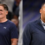 Mark Cuban (L) and Nico Harrison (R)