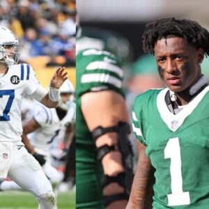 Sauce Gardner and Daniel Jones