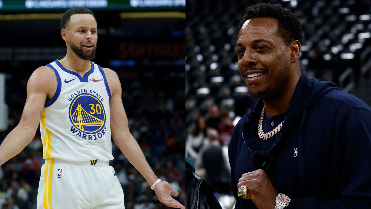 (L) Stephen Curry (R) Paul Pierce