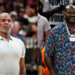 (L) Charles Oakley (R) Shaquille O'Neal