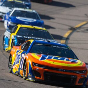 Nov 2, 2025; Avondale, Arizona, USA; NASCAR Cup Series driver Michael McDowell (71) during the NASCAR Championship race at Phoenix Raceway.