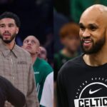 Jayson Tatum(L) and Derrick White(R)