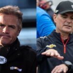 Kenny Wallace (L) and Jeff Gordon (R)
