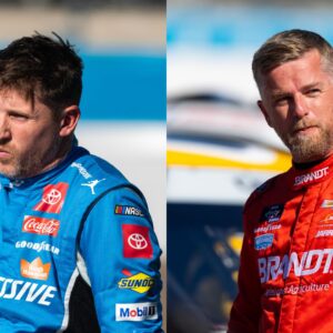 Denny Hamlin (L) and Justin Allgaier (R)
