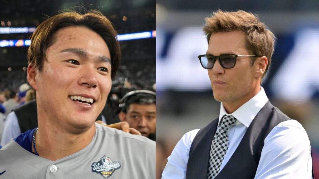 Yoshinobu Yamamoto and Tom Brady