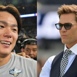 Yoshinobu Yamamoto and Tom Brady