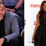 Stephen A. Smith (L), Cari Champion (R)