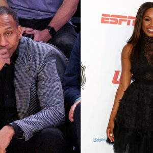 Stephen A. Smith (L), Cari Champion (R)