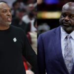 Chauncey Billups(L) and Shaquille O'Neal(R)