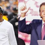 Deion Sanders and Nick Saban