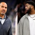 Nico Harrison(L) and Anthony Davis(R)