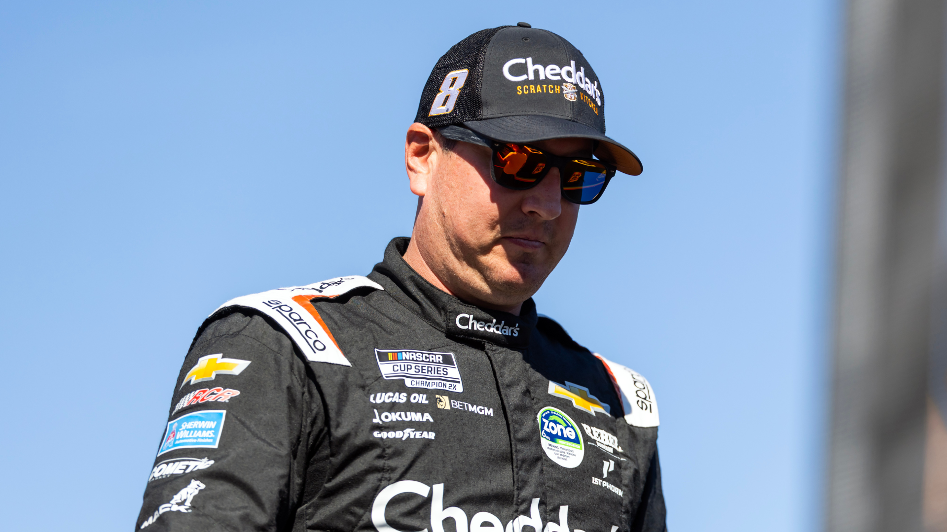 Nov 2, 2025; Avondale, Arizona, USA; NASCAR Cup Series driver Kyle Busch (8) during the NASCAR Championship race at Phoenix Raceway.