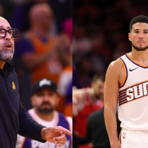 David Fizdale (L), Devin Booker (R)