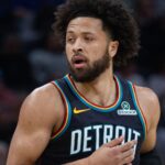 Nov 24, 2025; Indianapolis, Indiana, USA; Detroit Pistons guard Cade Cunningham (2) in the first half against the Indiana Pacers at Gainbridge Fieldhouse