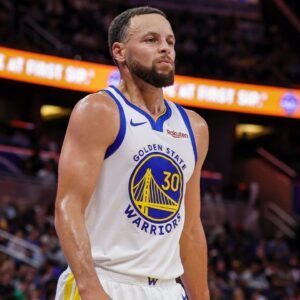 Golden State Warriors guard Stephen Curry (30) after a timeout during the second half against the Orlando Magic at Kia Center.