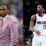 Stephen A. Smith (L) and Kyrie Irving (R)