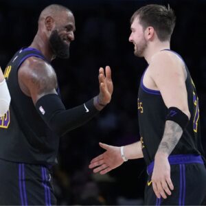 LeBron James and Luka Doncic