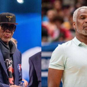 Dennis Rodman (L), Charles Oakley (R)