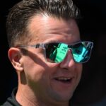 Aug 10, 2025; Watkins Glen, New York, USA; NASCAR Cup Series driver AJ Allmendinger (16) looks on prior to the Go Bowling at The Glen at Watkins Glen International