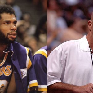 Kareem Abdul-Jabbar (L), Garry Vitti (R)