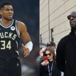 (L) Giannis Antetokounmpo (R) Kevin Garnett