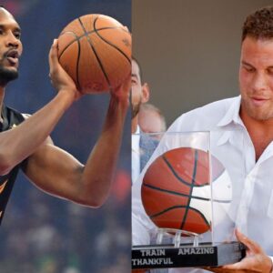 Evan Mobley (L), Blake Griffin (R)