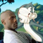 Space Jam - filmstill MICHAEL JORDAN & BUGS BUNNY in Space Jam Filmstill