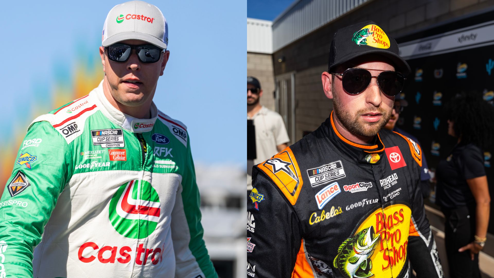 Nov 2, 2025; Avondale, Arizona, USA; NASCAR Cup Series driver Chase Briscoe (19) during the NASCAR Championship race at Phoenix Raceway