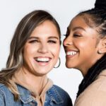 Anna Petrakova (L), Candace Parker (R)