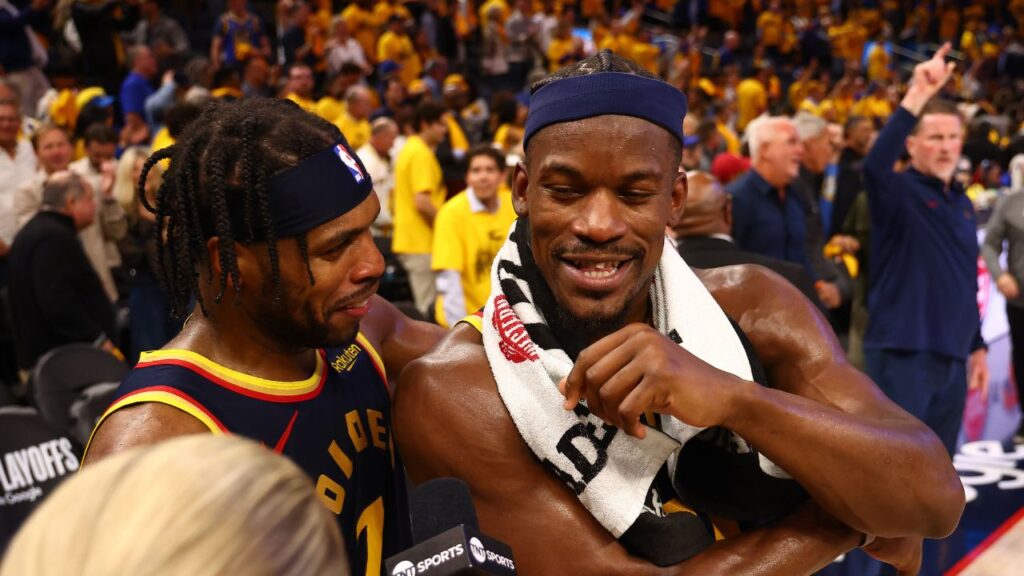 Buddy Hield and Jimmy Butler