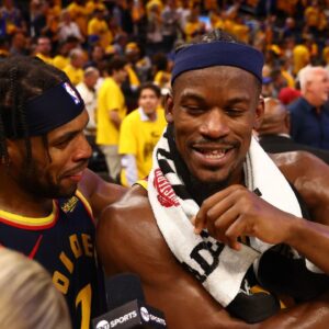 Buddy Hield and Jimmy Butler