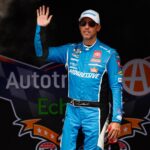 July 20, 2025, Dover, De, USA: DENNY HAMLIN (11) of Chesterfield, VA gets introduced for the AutoTrader EchoPark Automotive 400 in Dover, DE. Dover USA