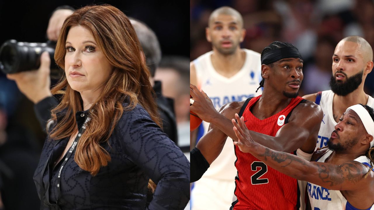 Rachel Nichols (L), OKC Thunder (R)