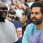 Shaquille O'Neal (L), Hasan Minhaj (R)