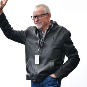 Feb 26, 2023; Fontana, California, USA; Former NASCAR series driver Mark Martin is introduced before the Pala Casino 400 at Auto Club Speedway.